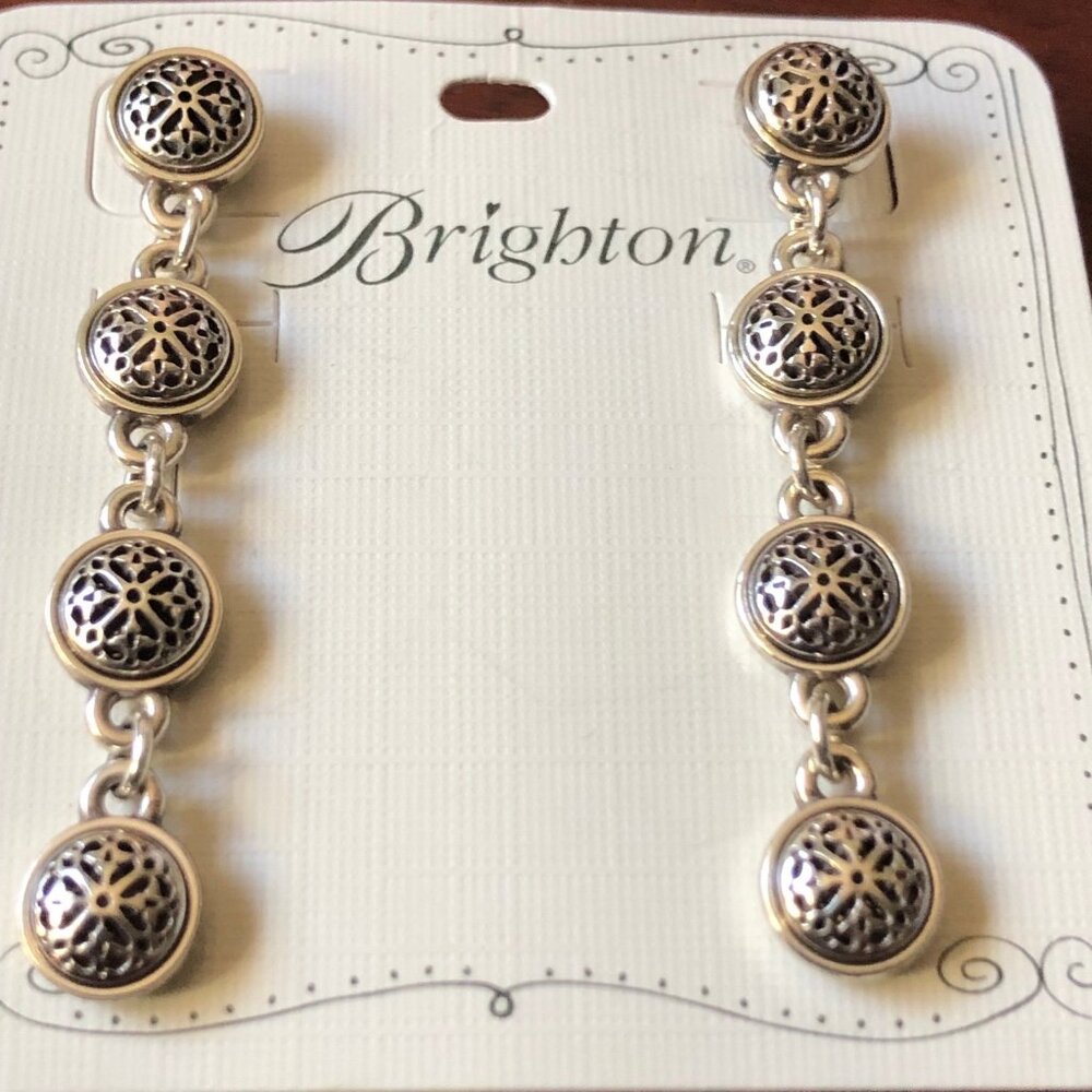 Brighton Silver and Gold Earrings - Picture 5 of 6